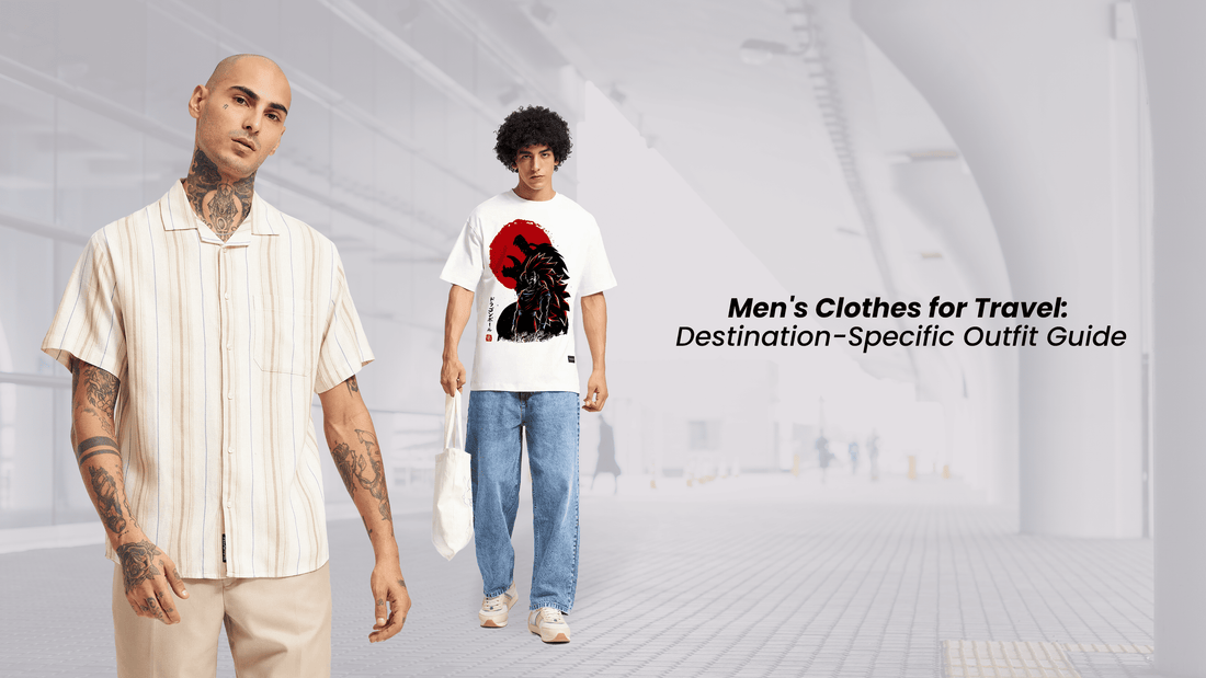 Men's Clothes for Travel blog banner
