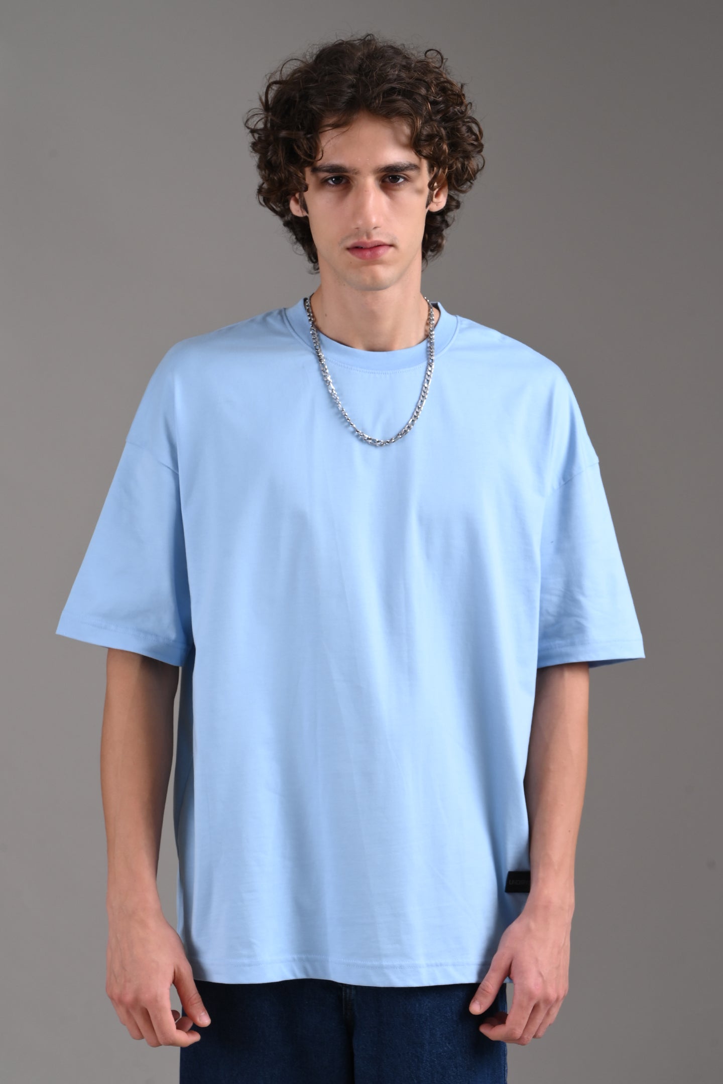Pack of 3 Oversized T-shirts - Beige/Blue/Navy