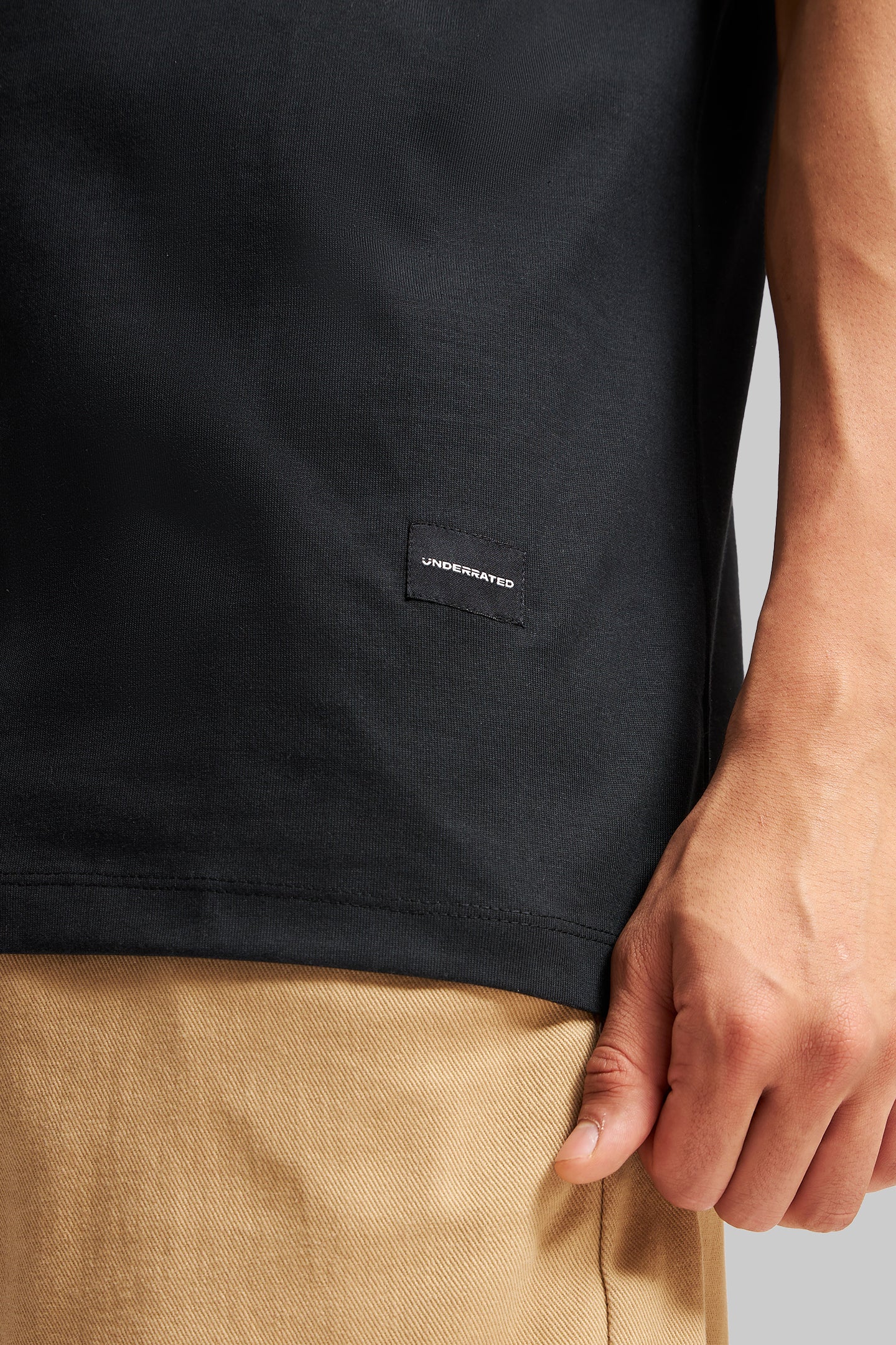 Live To Ride Underrated Black Oversized Fit T-Shirt Men Pic 3