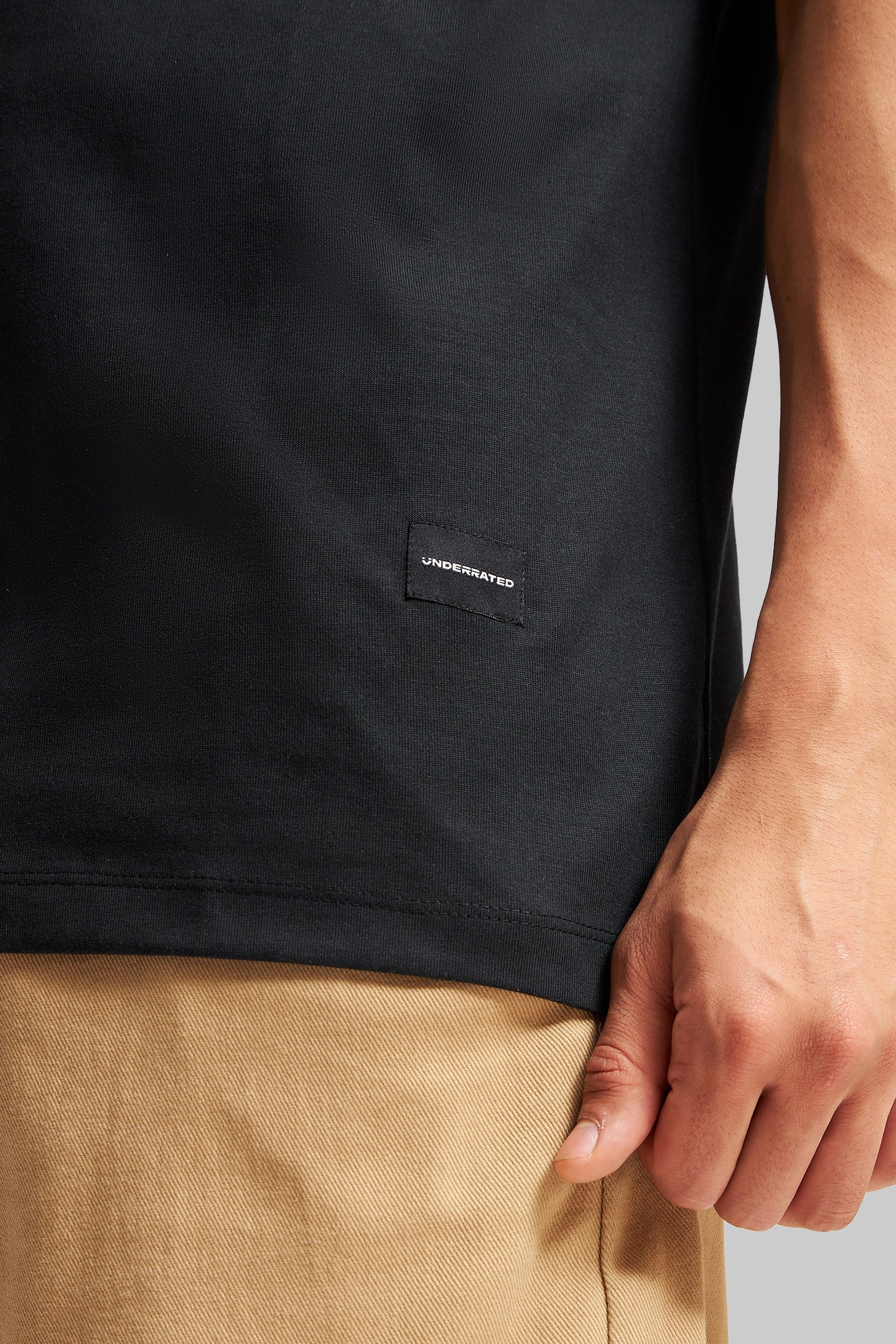 Underrated Teddy Black Oversized Fit T-Shirt Men Pic 4