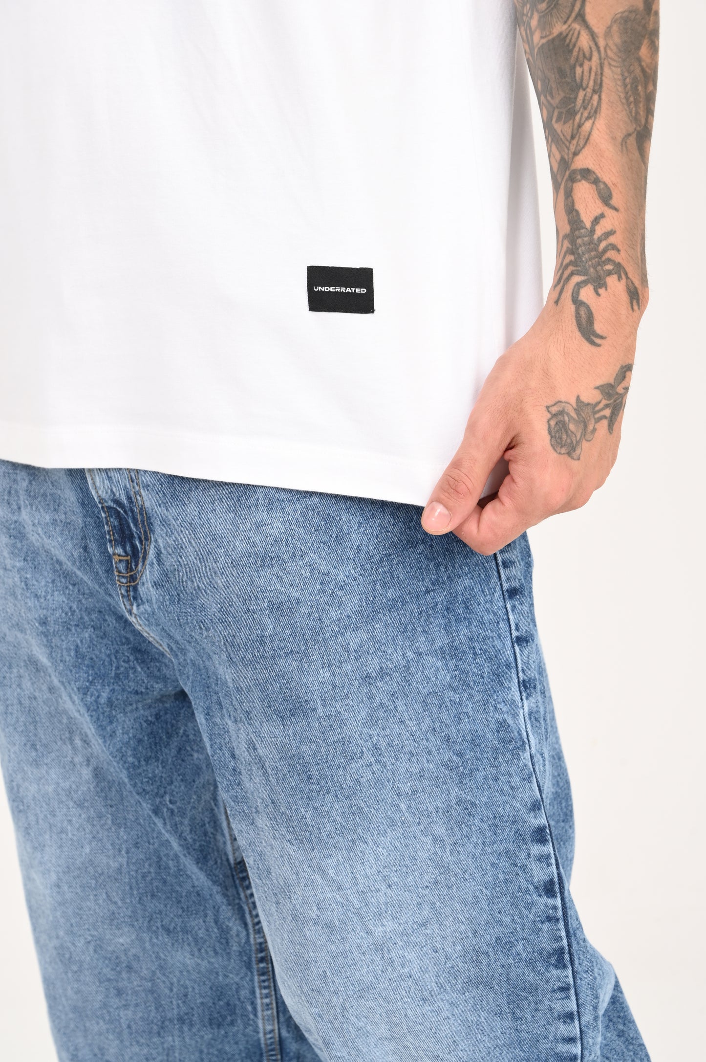 Living Art White Oversized T-shirt Men