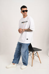 Splashed URC White Oversized T-shirt Men