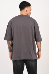 Live in Balance Grey Oversized T-shirt