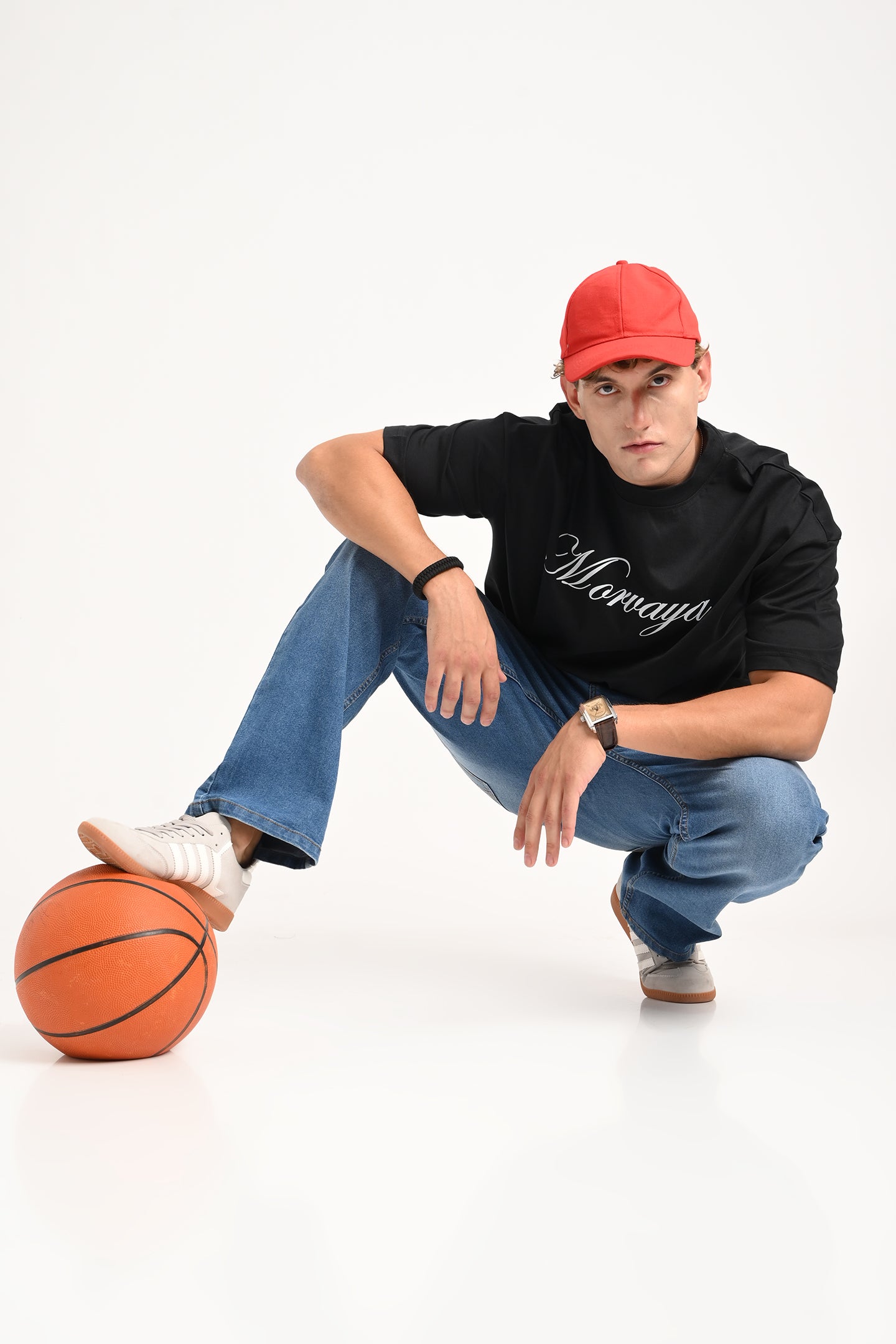 Blue High Rise Men's Bootcut Jeans Pic 7