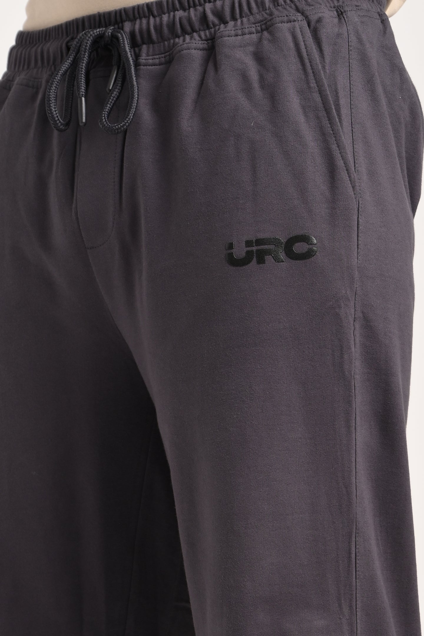 Ash Grey Cotton Joggers Pic 7