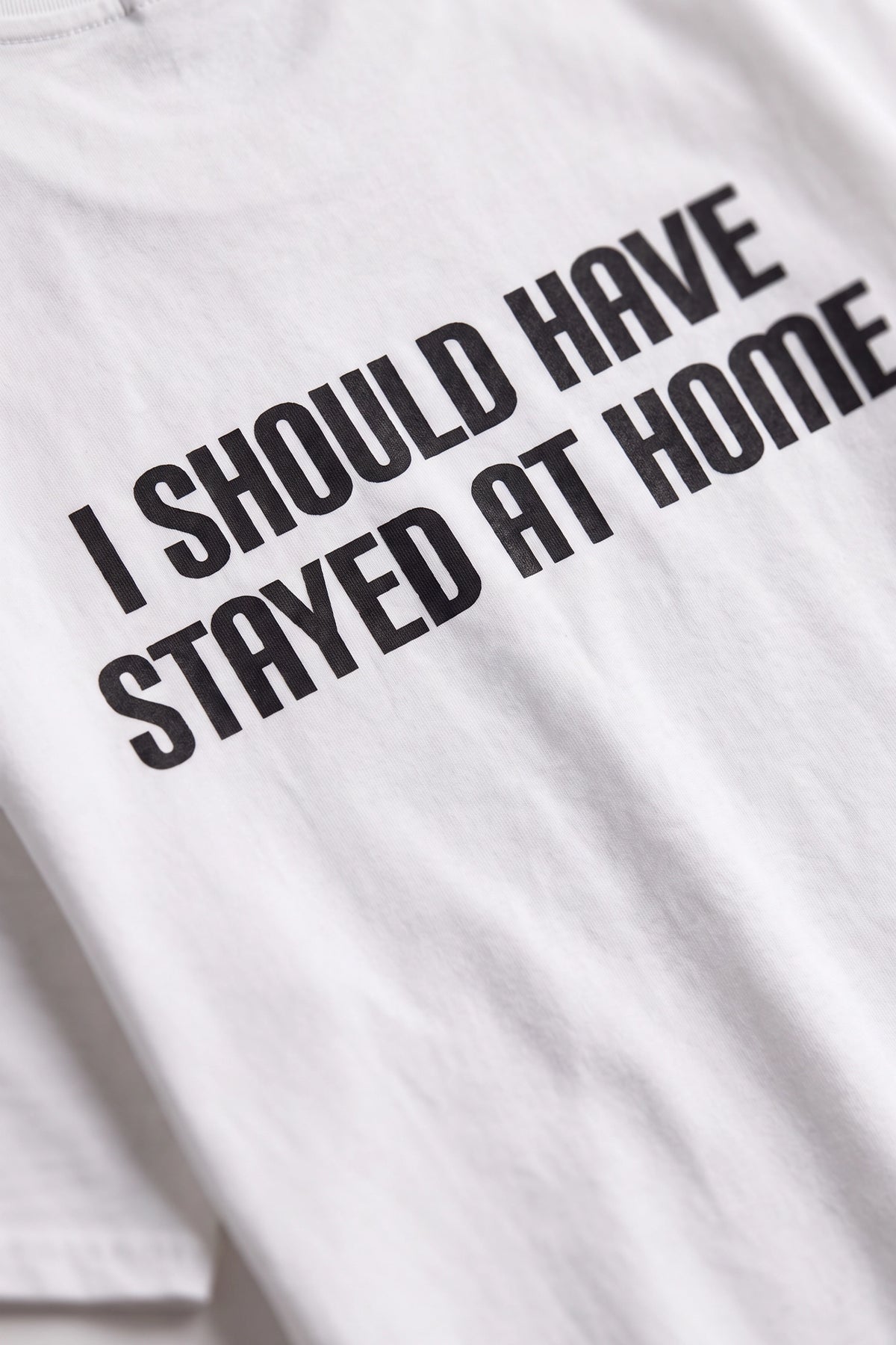 Stayed Home White Oversized T-shirt