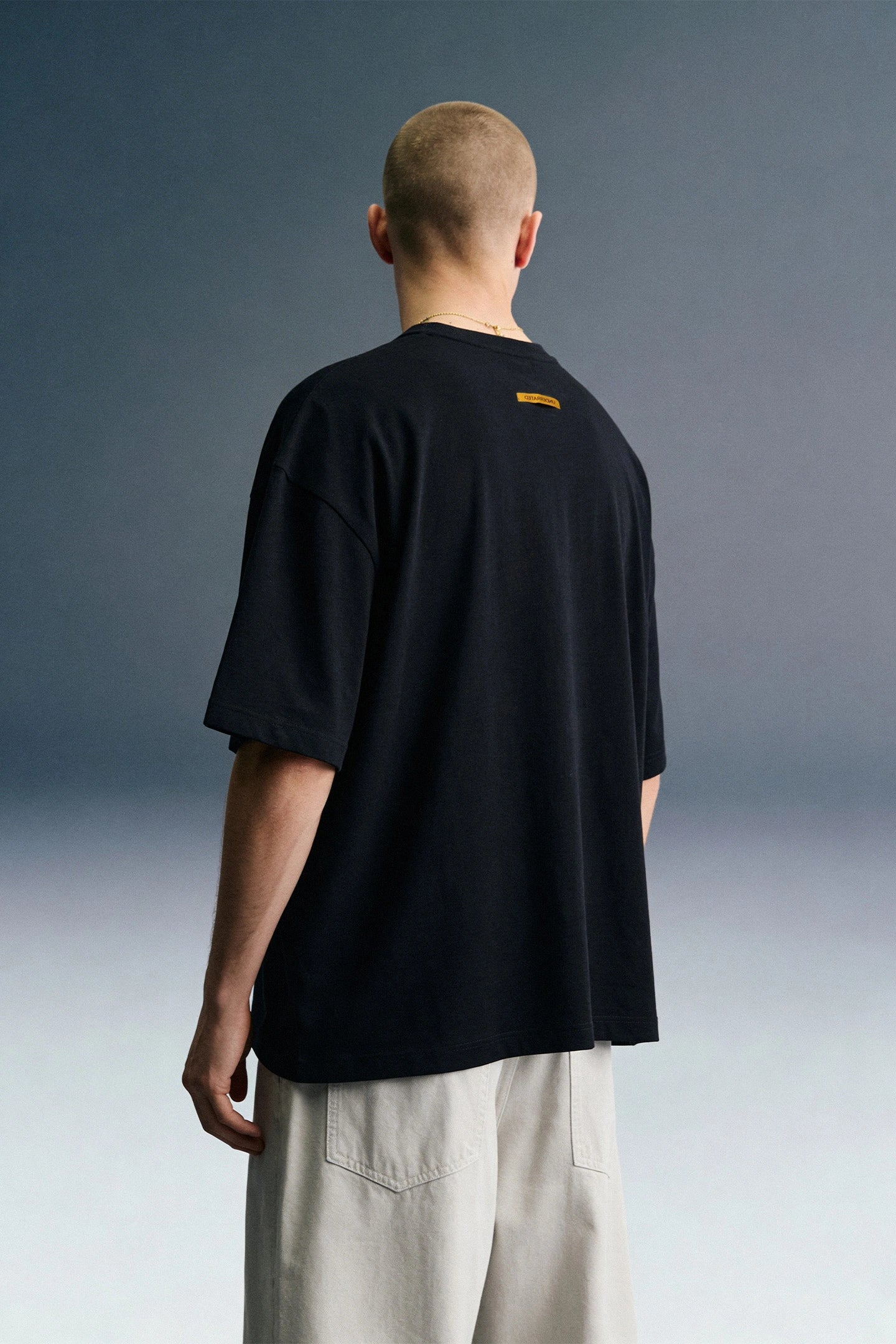 Metal Fade Black Oversized T-shirt Men