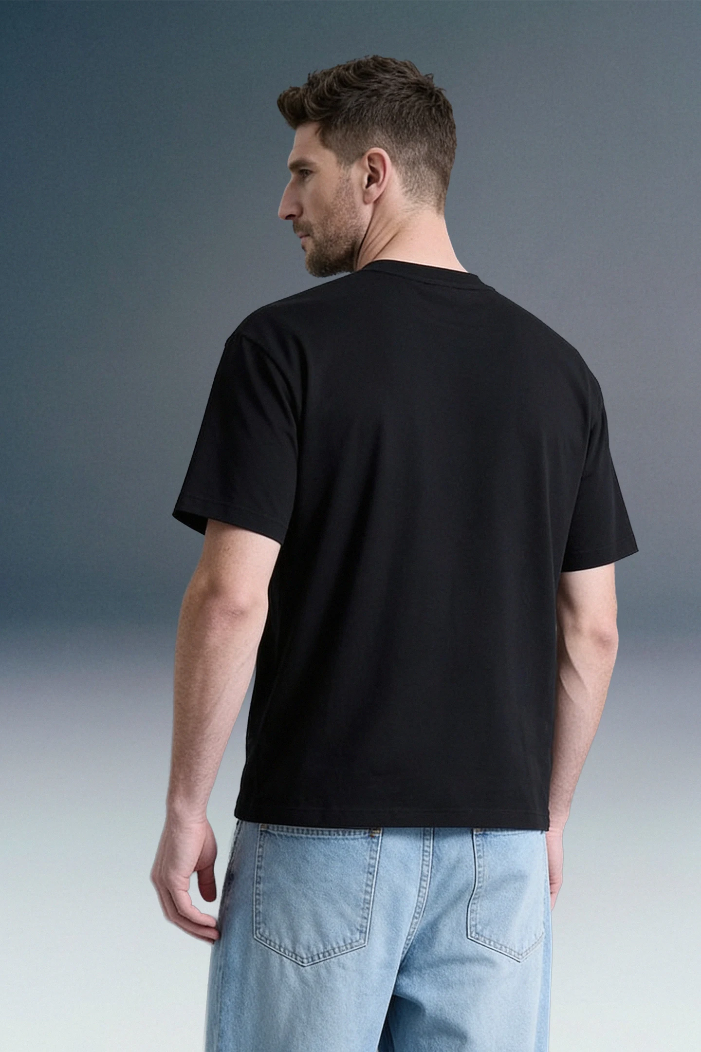 Underrated Curve Black Regular Fit T-shirt