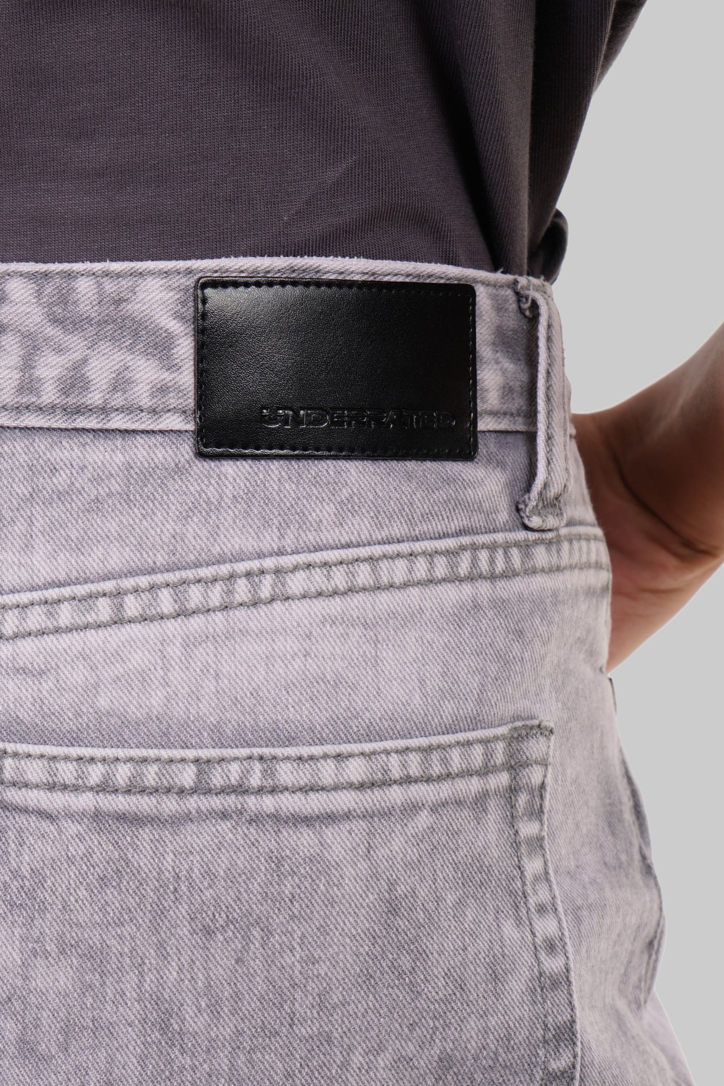 Light Grey High Rise Baggy Women Jeans Pic 5