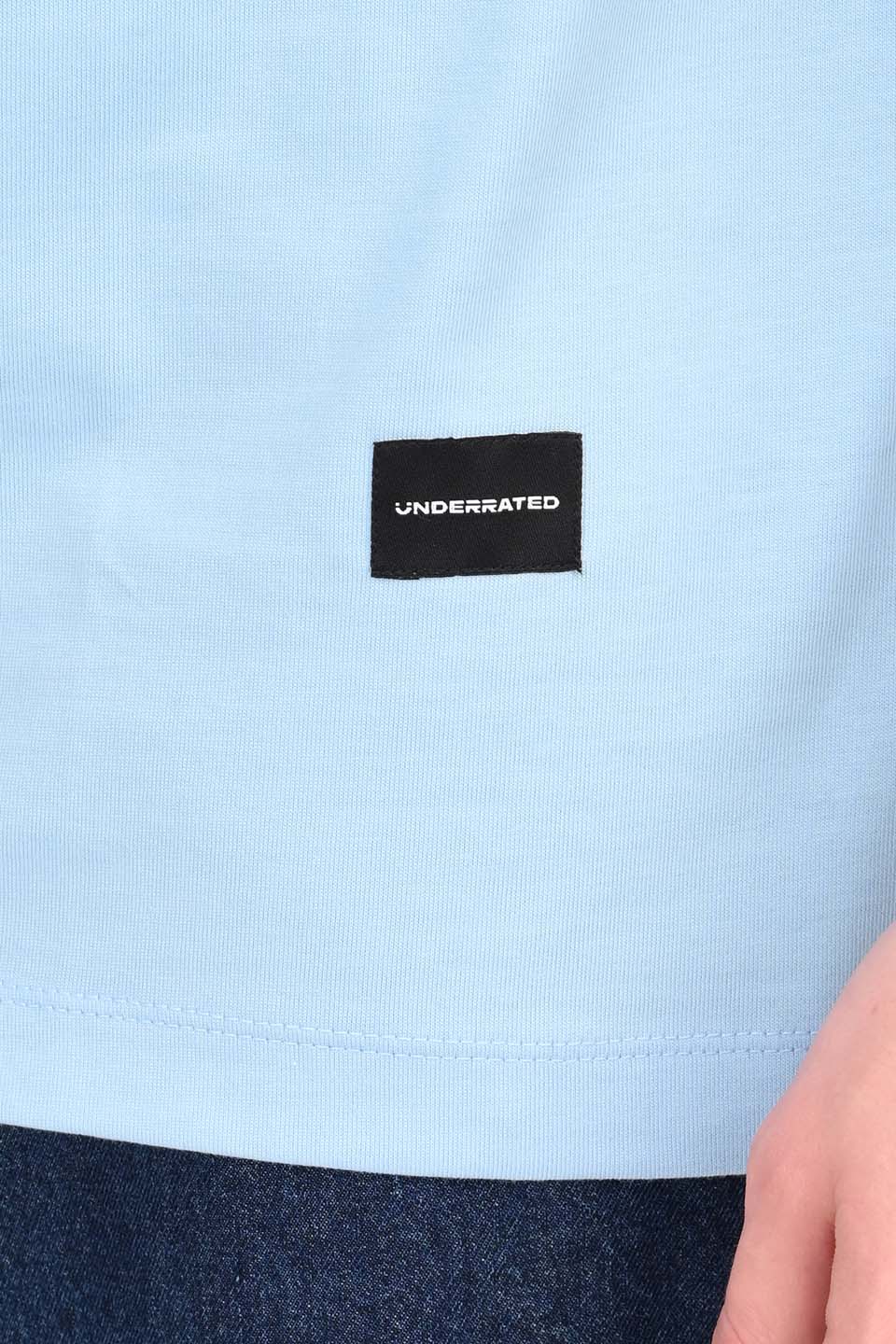 Anchor Sky Blue Oversized Fit T-Shirt Men Pic 5