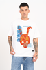 Distorted Labubu Skull White Oversized Fit T-Shirt Men Pic 1