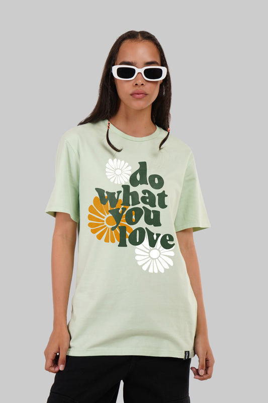 Do What You Love Pastel Green Boyfriend Fit T-Shirt Women