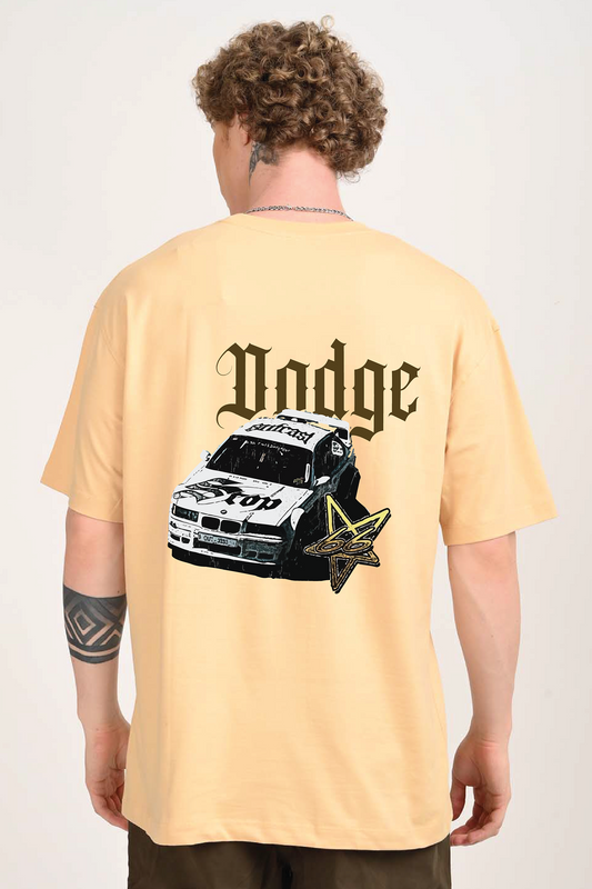 Dodge it! Beige Oversized T-shirt Men