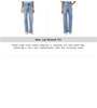 Fit Guide Of Wide Leg Relaxed Fit Women Denim