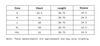 Size Chart of Men Relaxed Fit Shirt Full Sleeves in inches