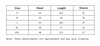 Size Chart of Men Relaxed Fit Shacket Full Sleeves in inches