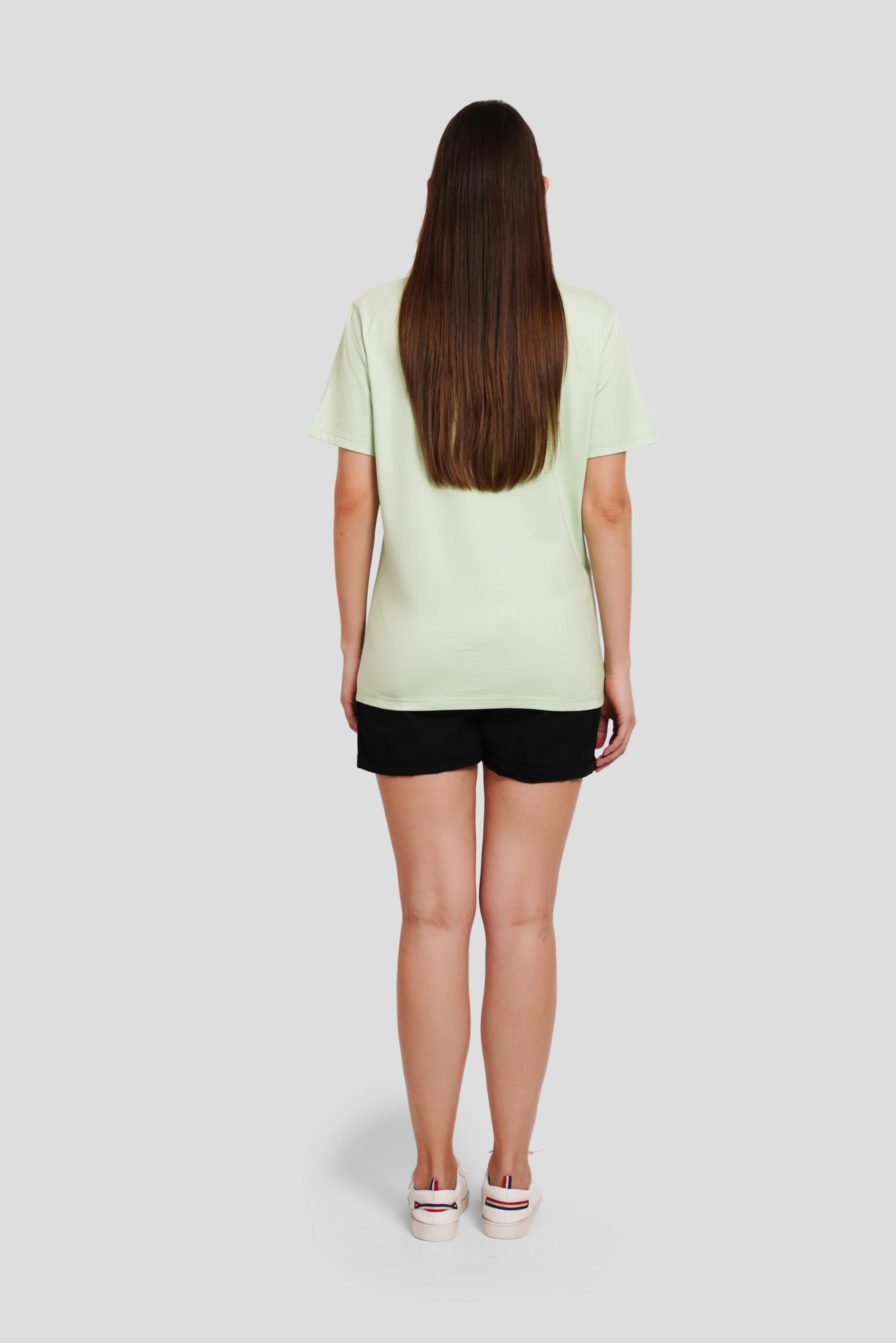 Pixel Heart Green Boyfriend T-shirt Women