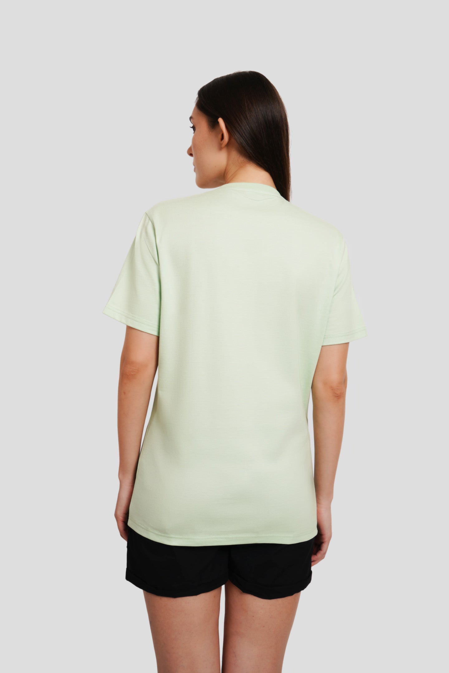 Pixel Heart Green Boyfriend T-shirt Women