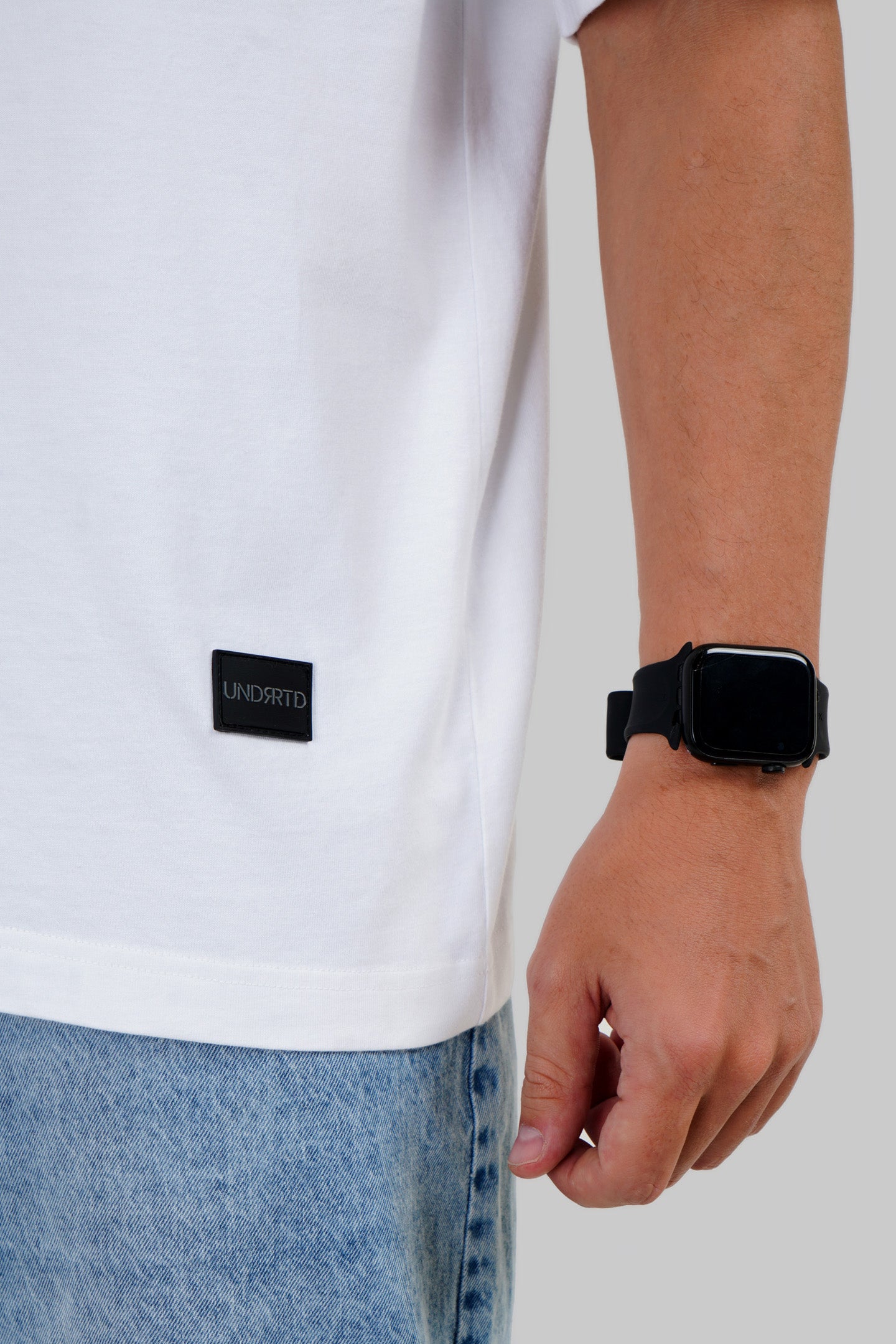 Invisible Gecko White Baggy Fit T-Shirt Men Pic 5