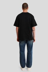 55 Lighting Black Oversized T-shirt Men