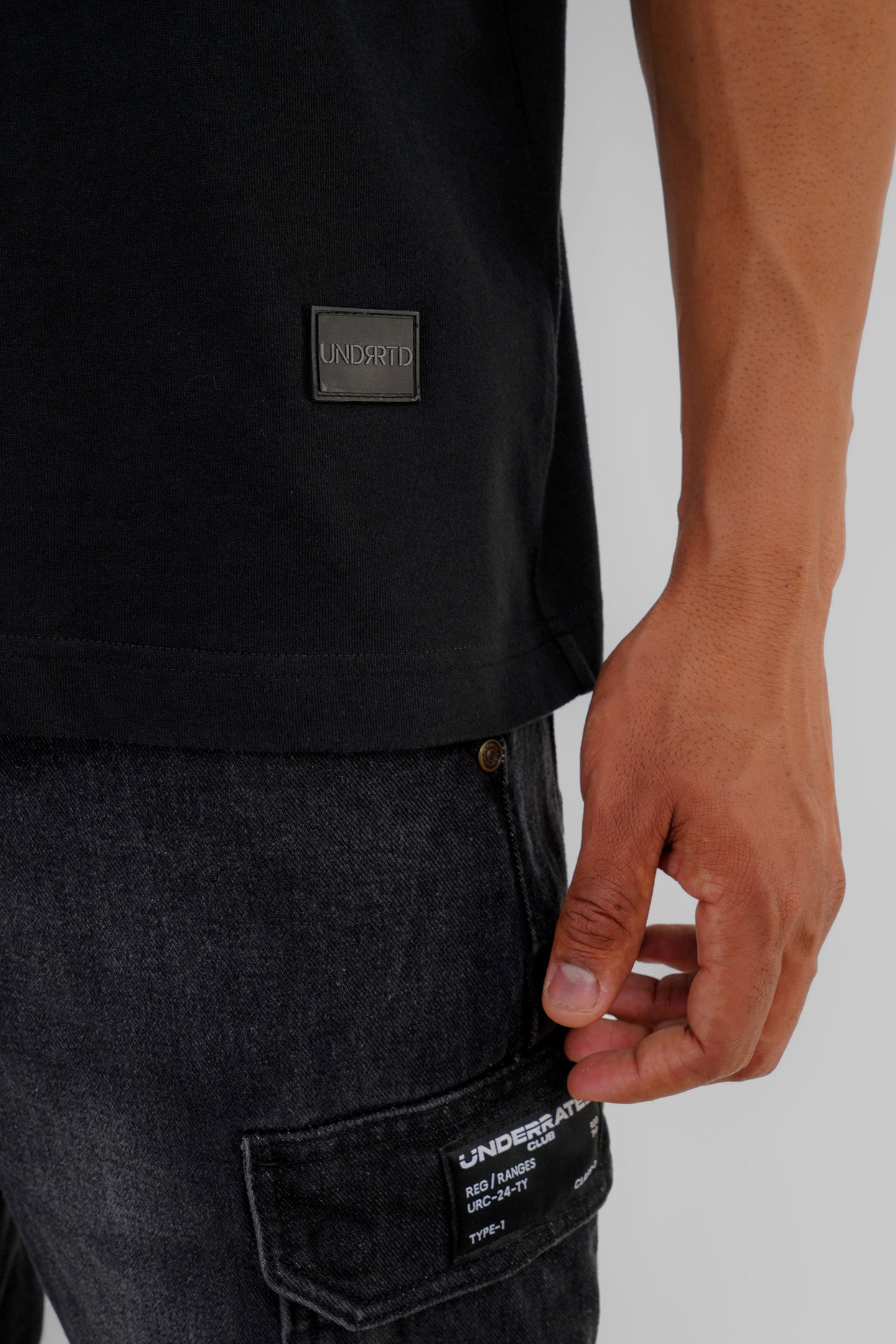 Starry Night Black Baggy Fit T-Shirt Men Pic 5