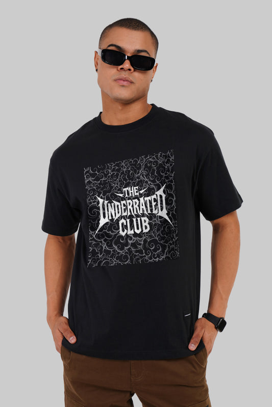 URC Mystery Black Oversized Fit T-Shirt Men Pic 1