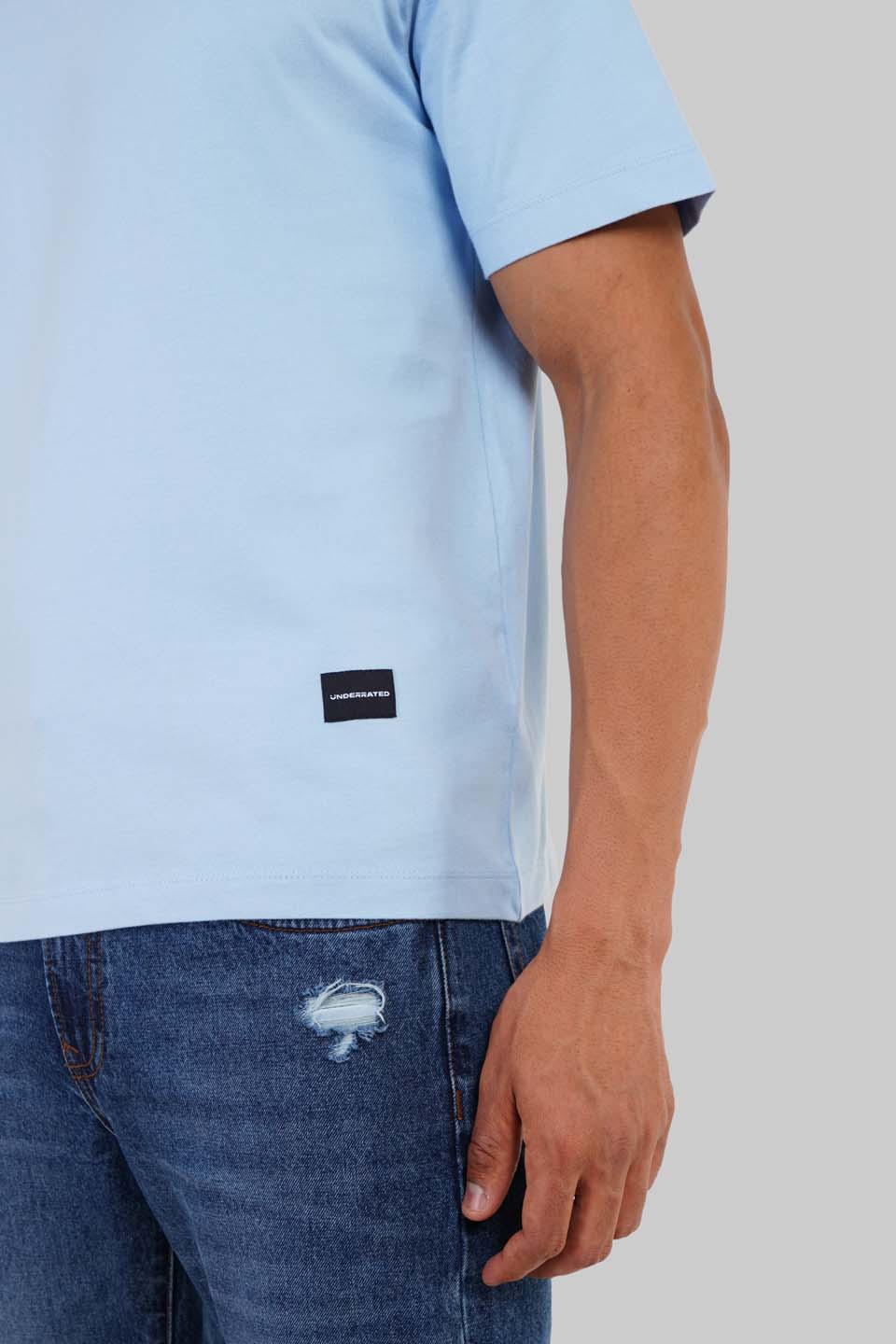 URC Wheel Sky Blue Oversized T-shirt Men