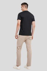 Romance Black Printed Regular T-Shirt