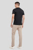 Romance Black Printed Regular T-Shirt