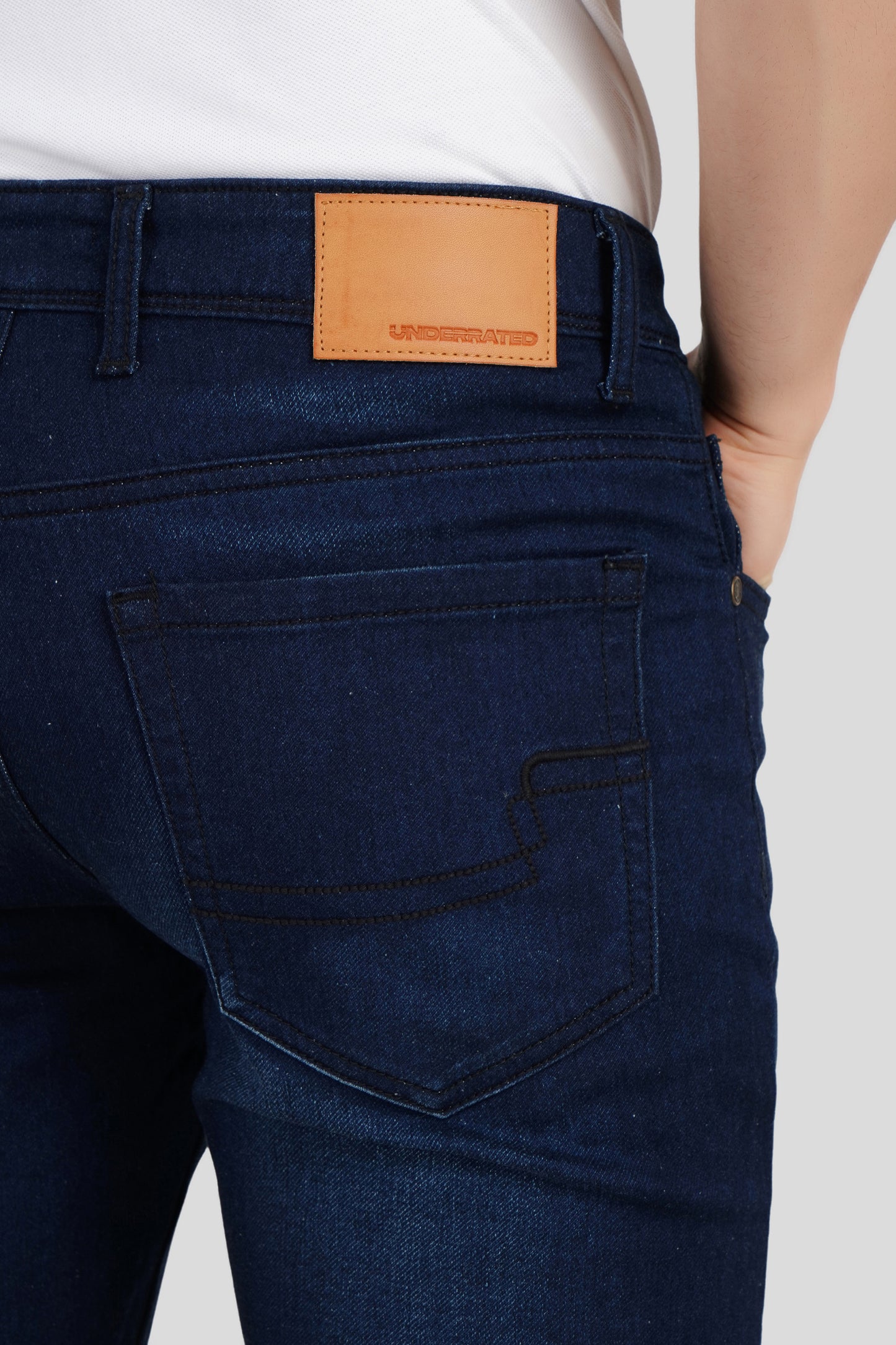 Indigo Mid Rise Men's Slim Fit Jeans Pic 5