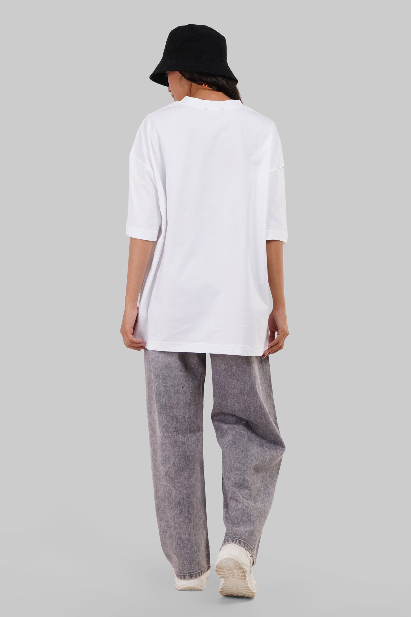 Money Golden Power White Baggy Fit T-Shirt Women