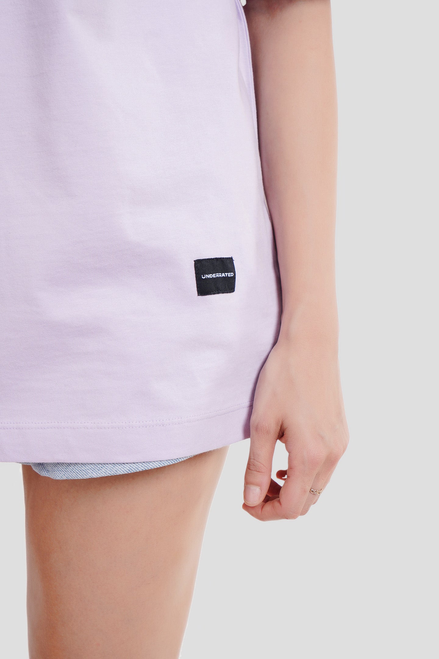 In Need of Mischief Lavender Oversized Fit T-Shirt Women Pic 3