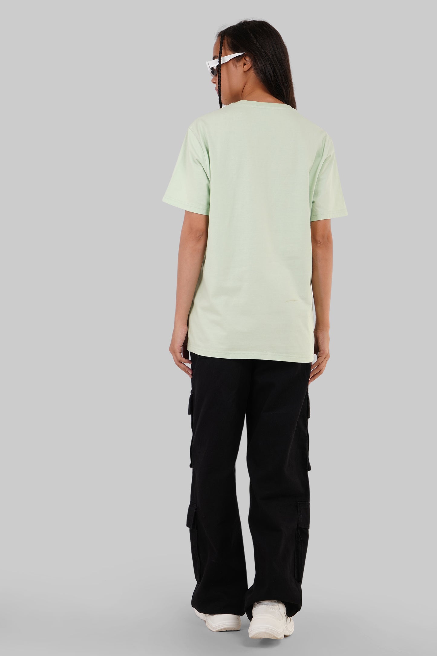 Strong Girls Club Pastel Green Boyfriend Fit T-Shirt Women