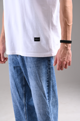 Streetwear Labubu Skull White Oversized Fit T-Shirt Men Pic 3