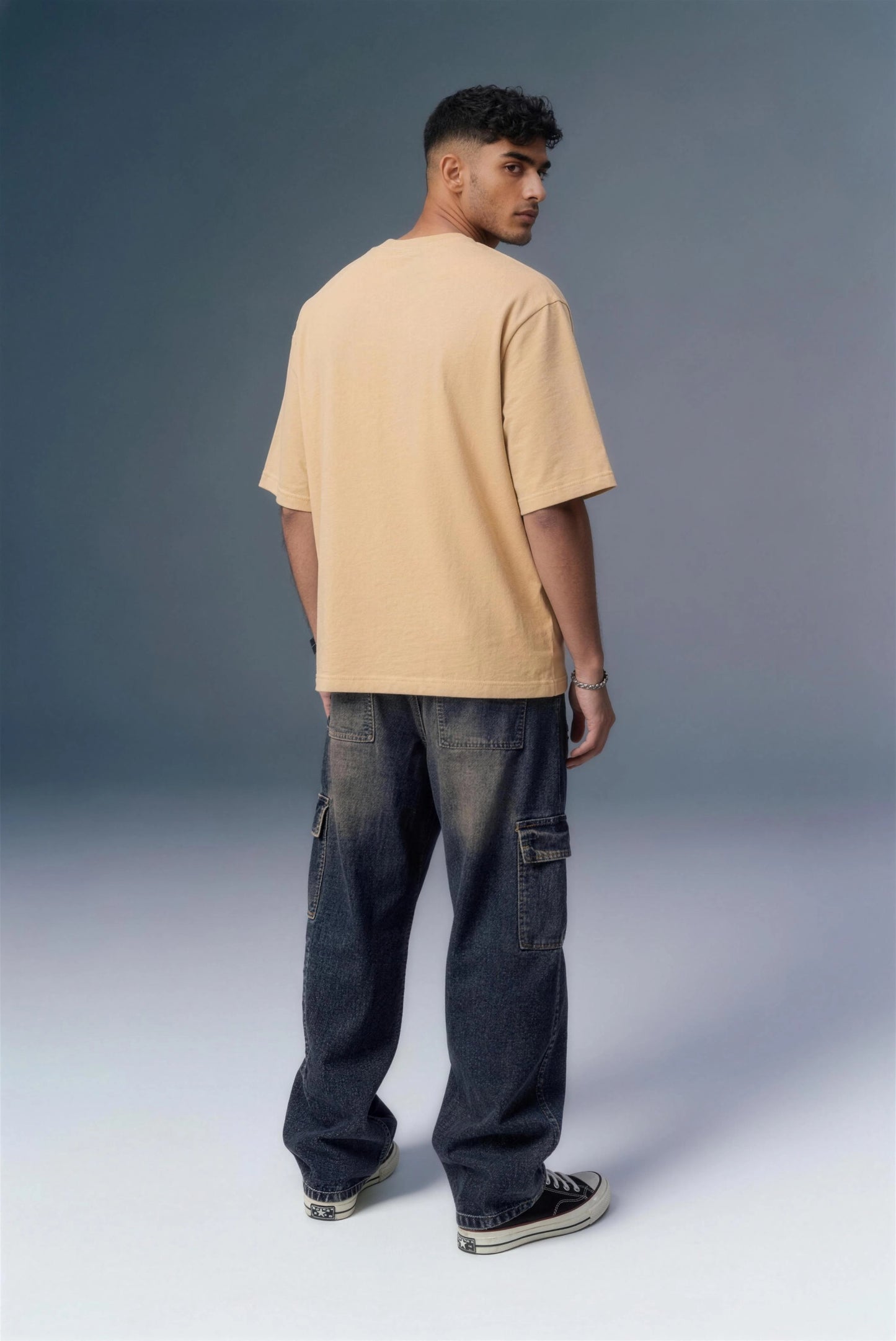 Underrated Comic Beige Oversized T-shirt