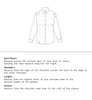 Measurement Guide of Men Slim Fit Shirt Full Sleeves