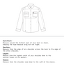 Measurement Guide of Men Relaxed Fit Shacket Full Sleeves