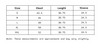 Size Chart of Women Relaxed Fit Shirt Full Sleeves in inches