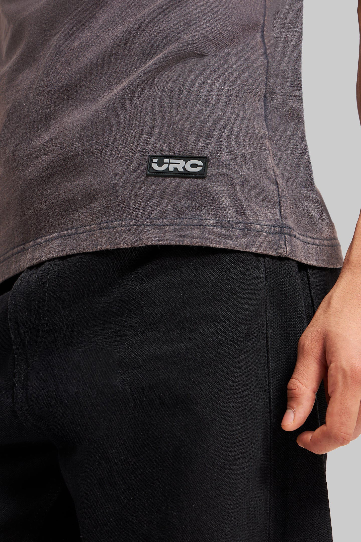 Showtime Grey Acid Washed T-Shirt Men Pic 4