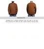 Front/back of olive oversized sweatshirt with graphic pocket and text: