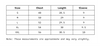 Size Chart of Men Baggy T-Shirt in inches