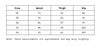 Size Chart Of Women Denim Bootcut Fit in cm