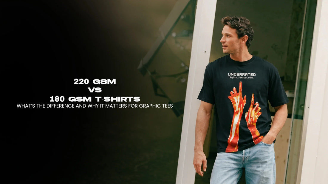 220 GSM vs 180 GSM T Shirts: What’s the Difference and Why It Matters for Graphic Tees