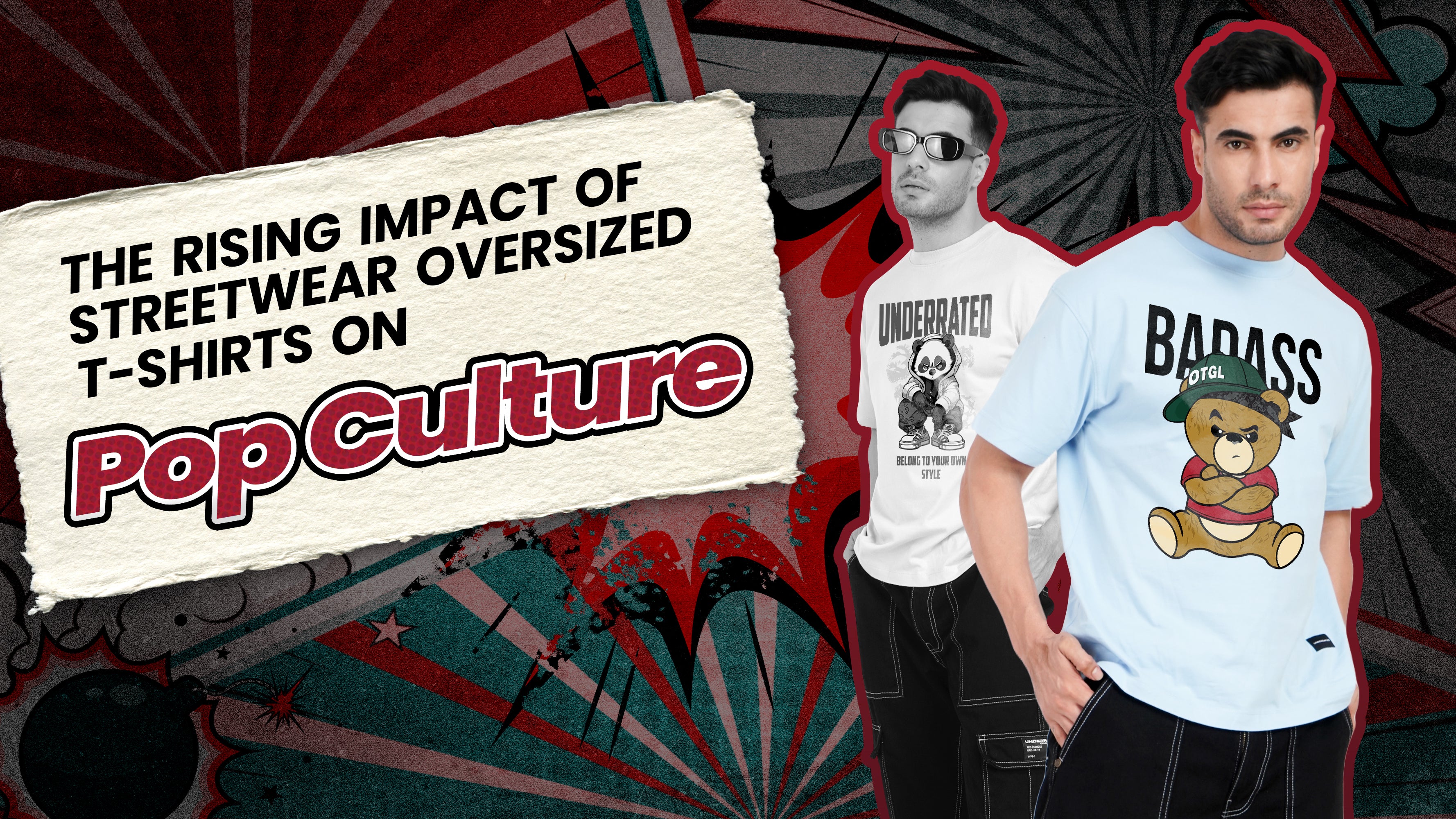 streetwear oversized t shirt banner