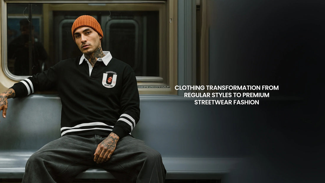 Clothing Transformation from Regular Styles to Premium Streetwear Fashion