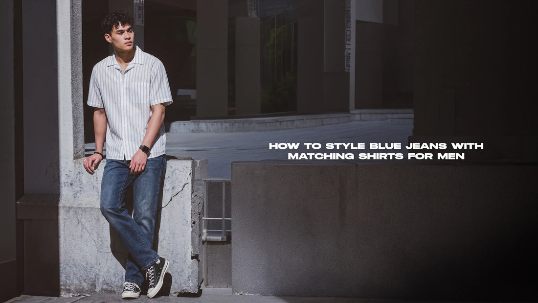 How to Style Blue Jeans With Matching Shirts for Men