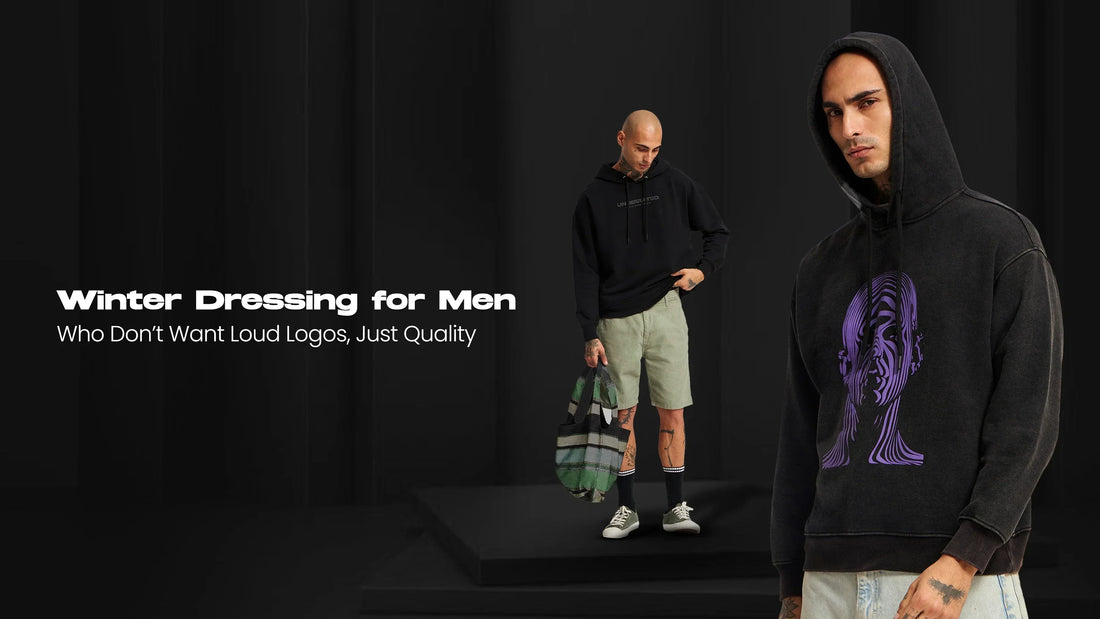 Winter dressing for men featuring black hoodies, minimalist style, and premium streetwear pieces.