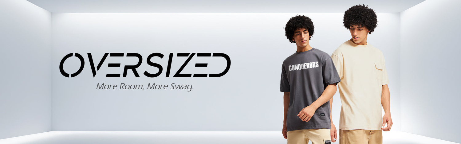 Men Oversized T-Shirts Collection Banner