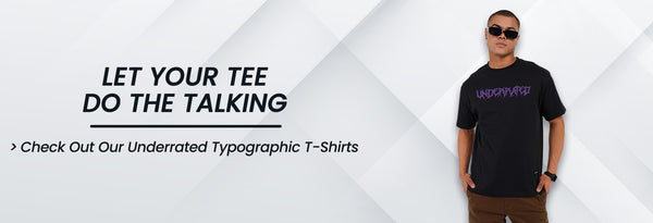 Underrated Typographic Printed T-Shirt