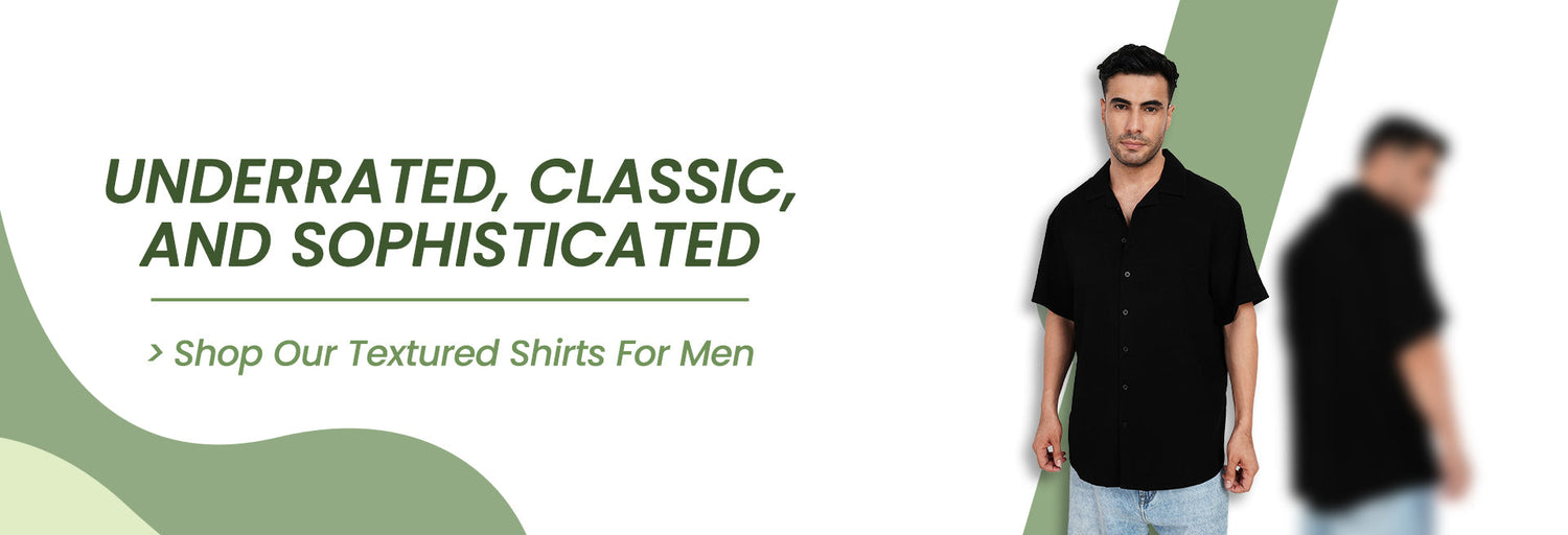 Textured Shirt For Men Collection Banner